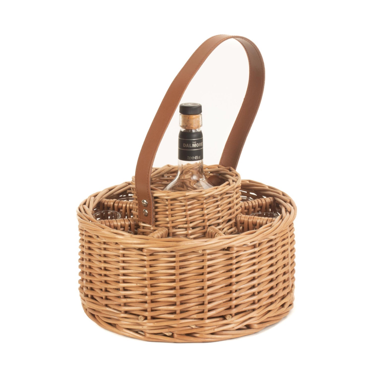 Round Whisky Celebration Carrier With 8 Glasses - REGN