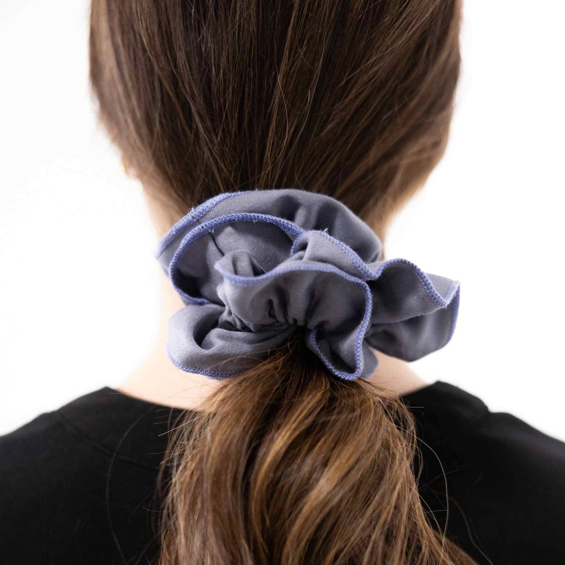 Ruched Organic Satin Scrunchie – Plastic - Free Hair Accessory - REGN
