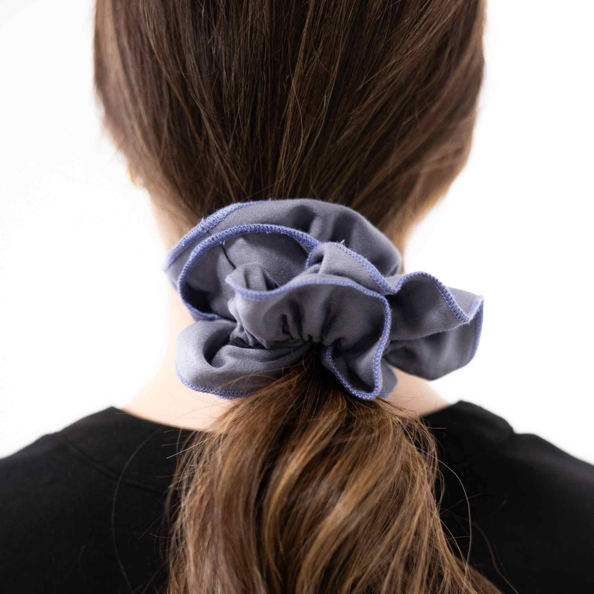 Ruched Organic Satin Scrunchie – Plastic - Free Hair Accessory - REGN