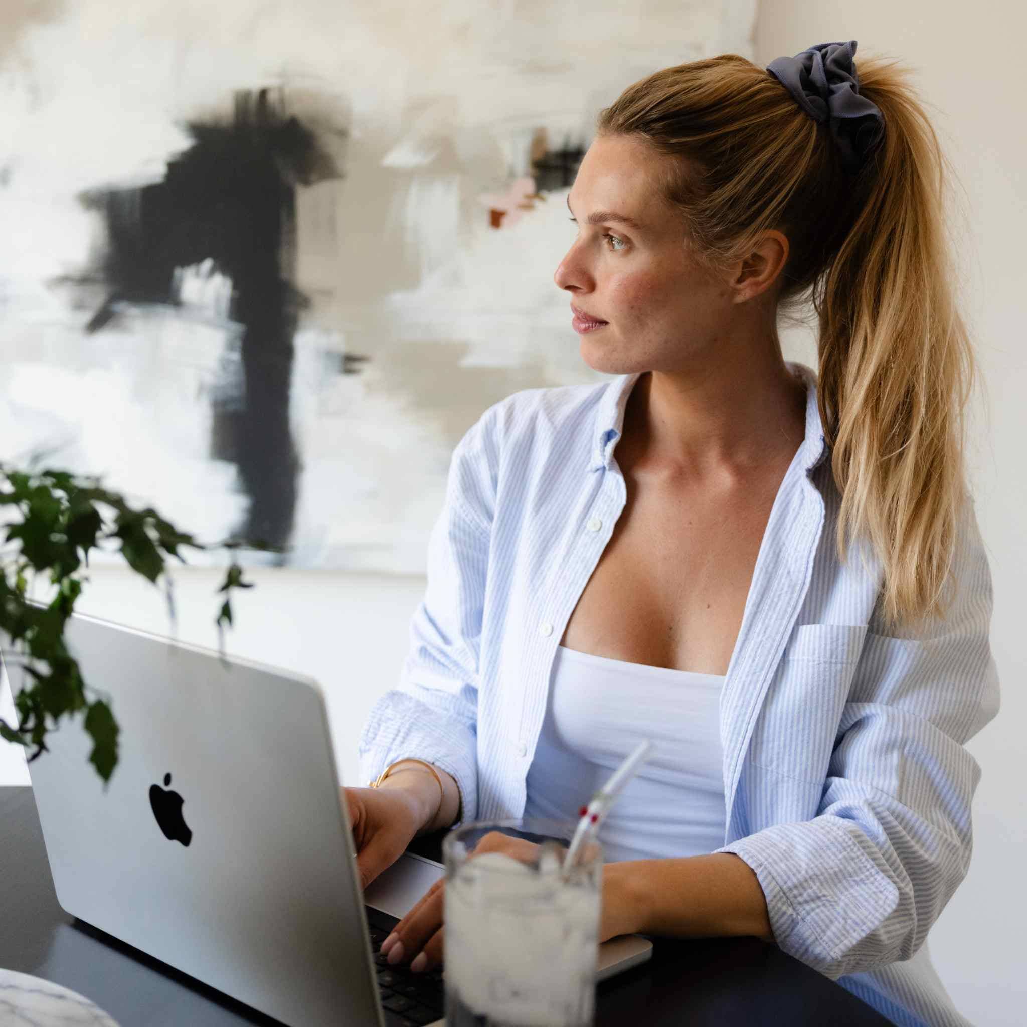 Ruched Organic Satin Scrunchie – Plastic - Free Hair Accessory - REGN