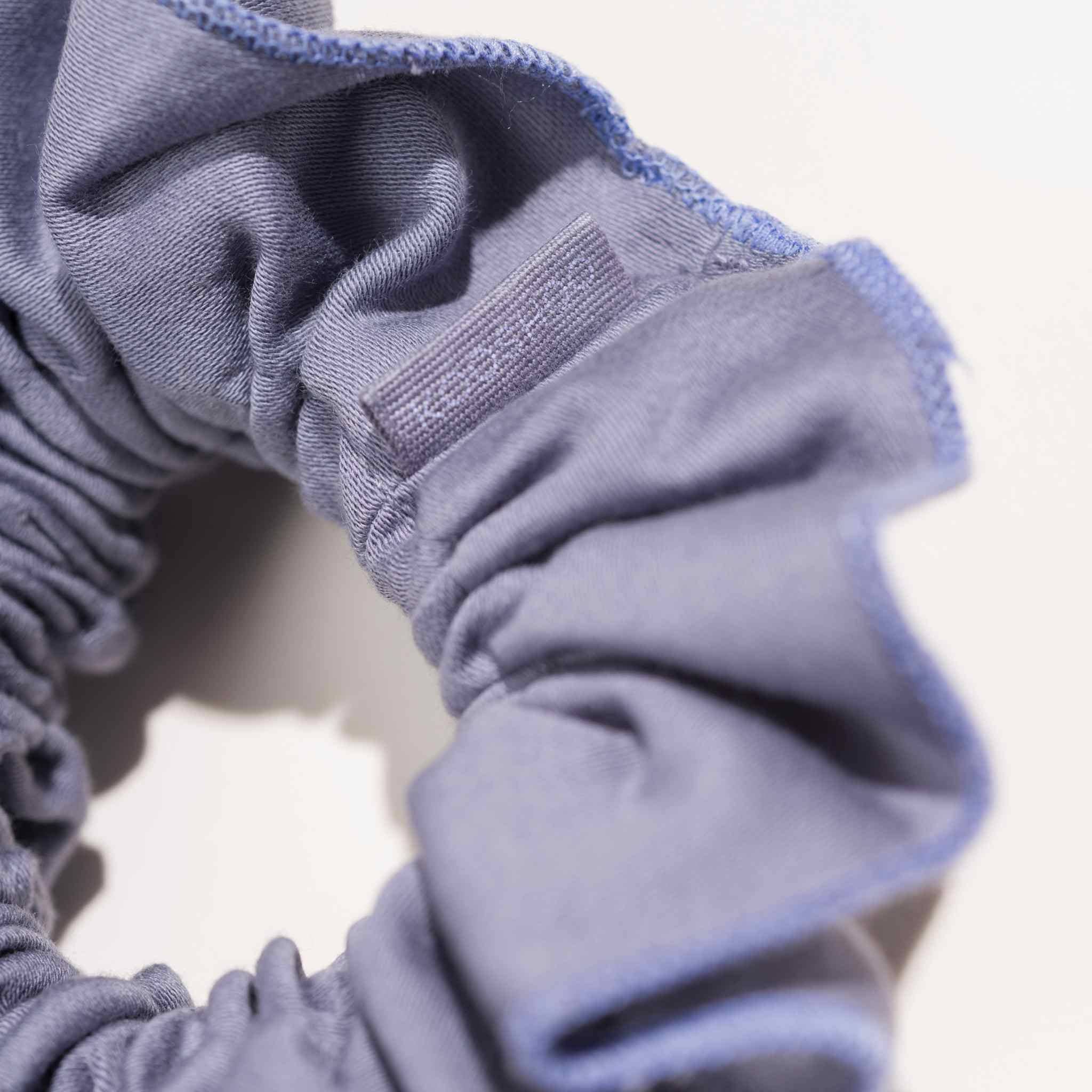 Ruched Organic Satin Scrunchie – Plastic - Free Hair Accessory - REGN