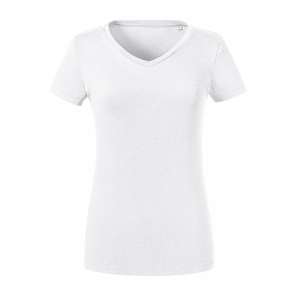 Russell Ladies Pure Organic V-neck Tee - REGN