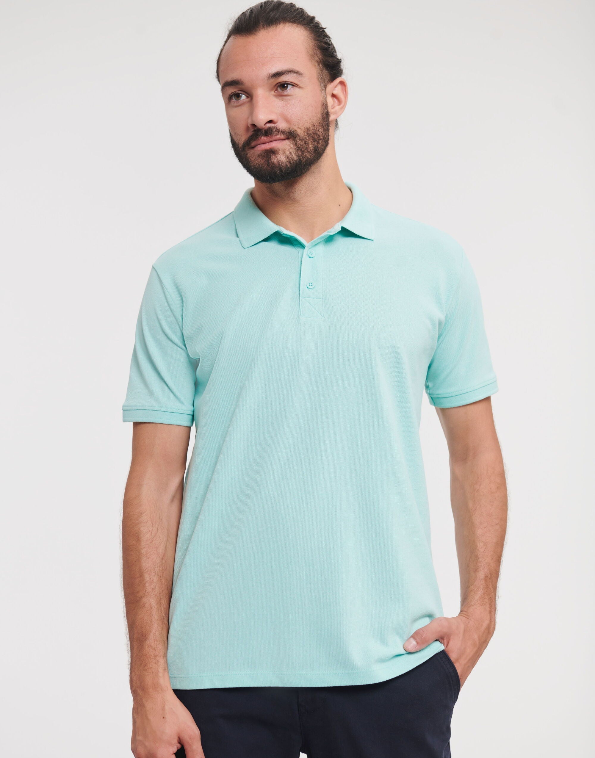 Russell Mens Pure Organic Polo - REGN