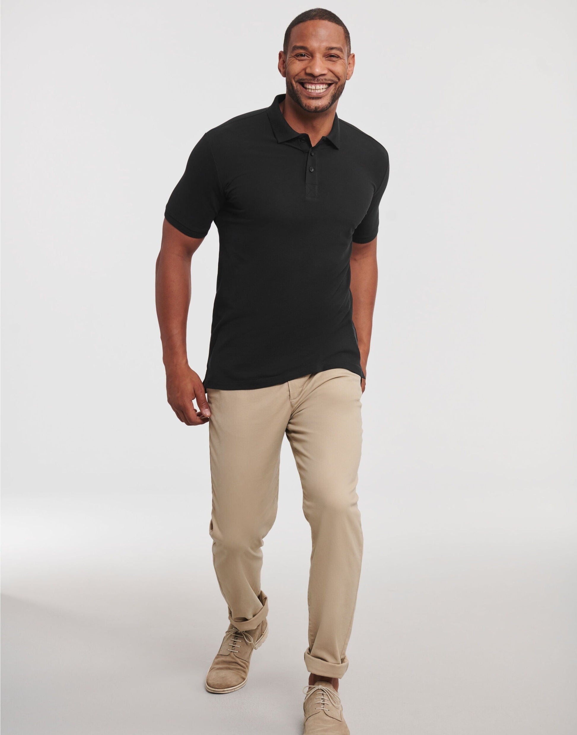 Russell Mens Pure Organic Polo - REGN