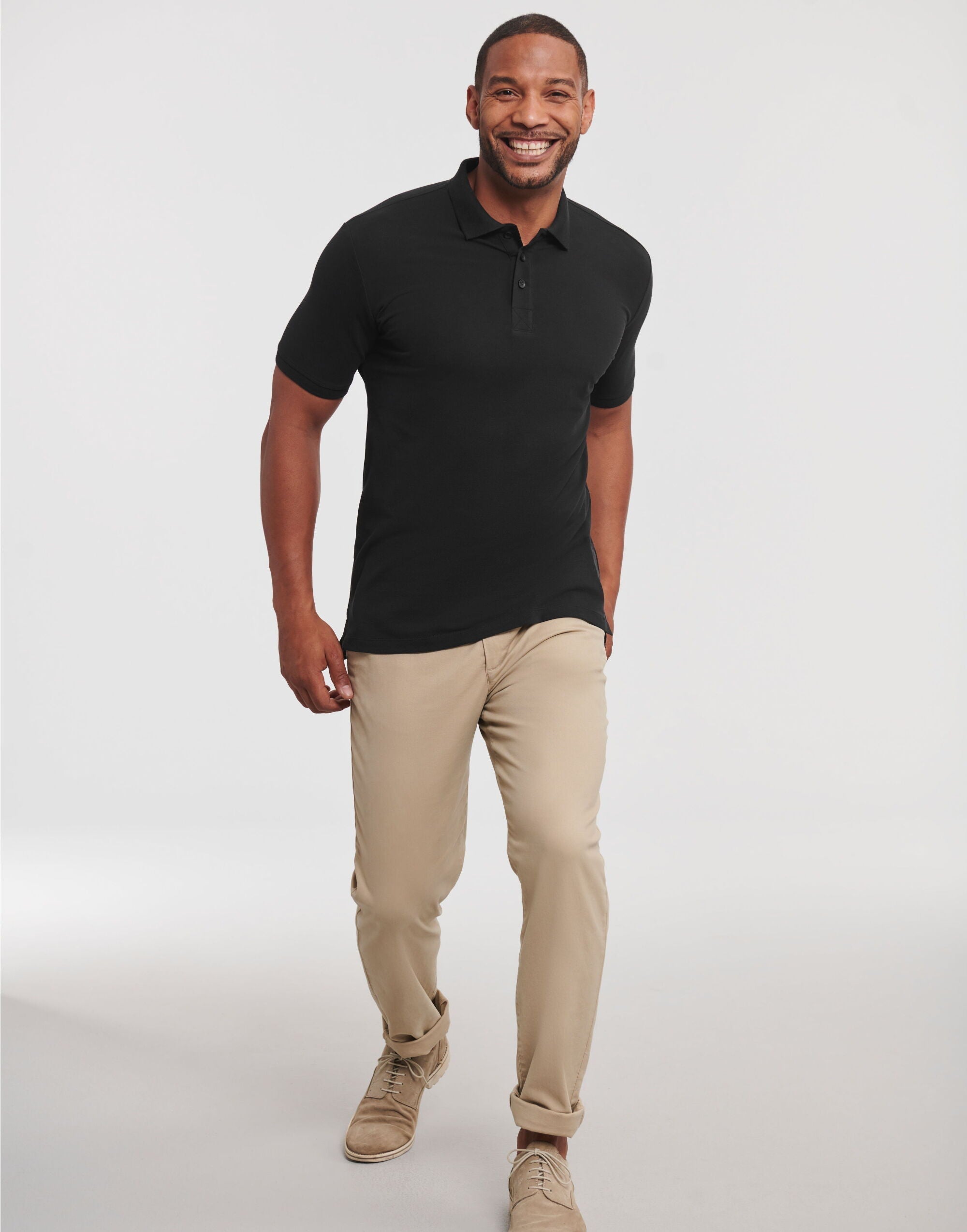 Russell Mens Pure Organic Polo - REGN