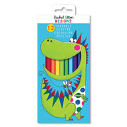 Scented Dinosaur Colouring Pencils with Erasers – 12 Pack - REGN