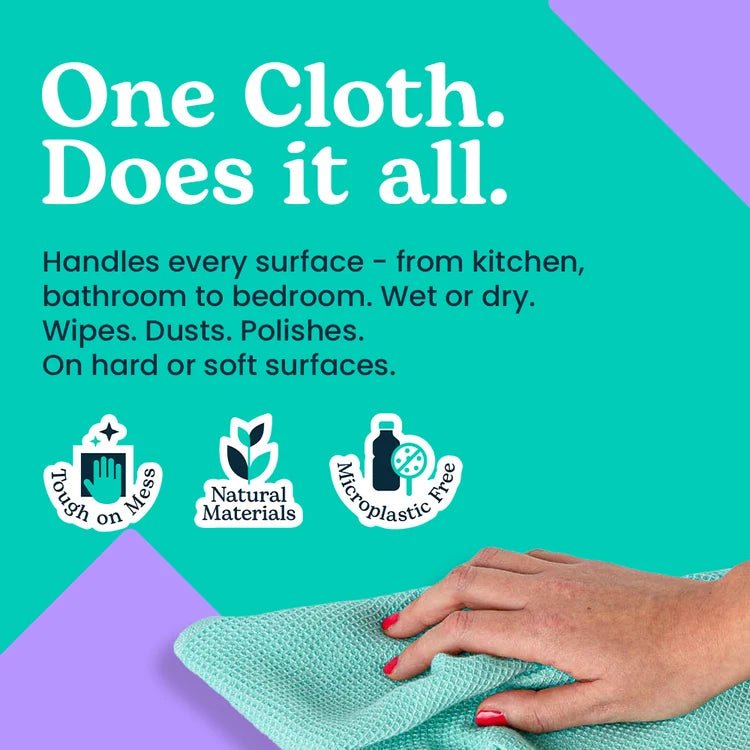 Seep All-Purpose Cleaning Cloth | Plastic-Free Lyocell Reusable Cleaning Cloth - REGN