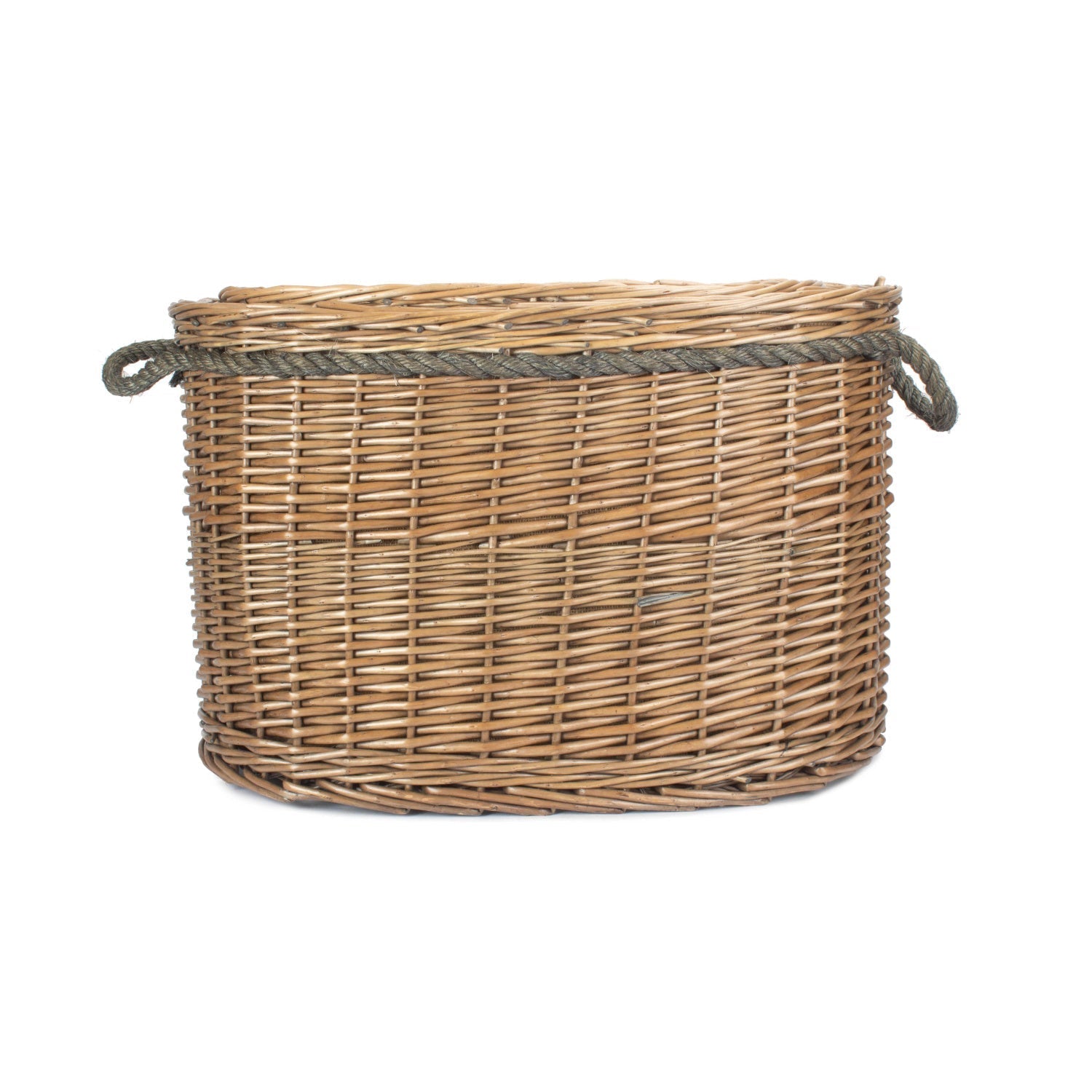 Set 2 Oval Rope Handled Log Baskets - REGN