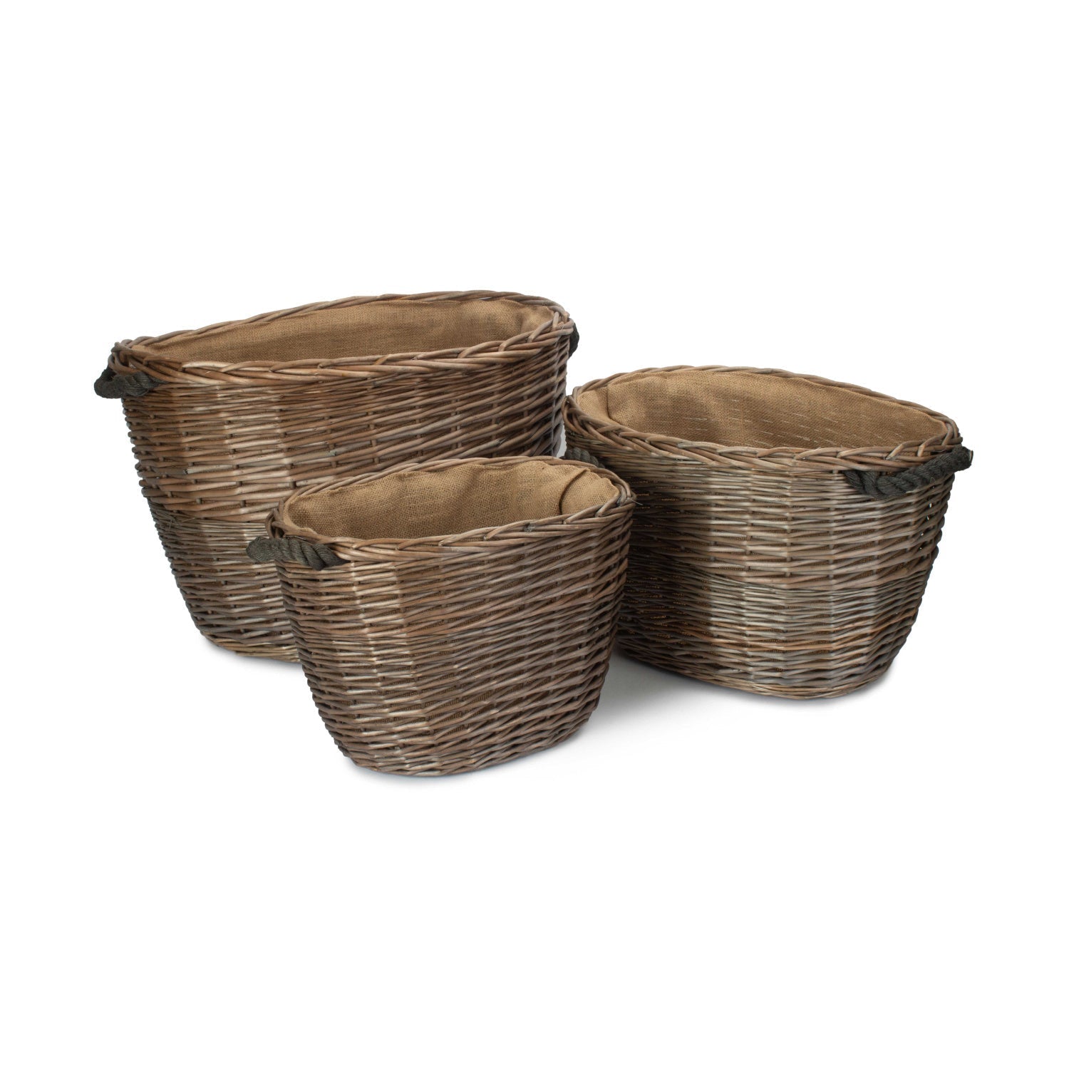 Set 3 Oval Log Baskets - REGN