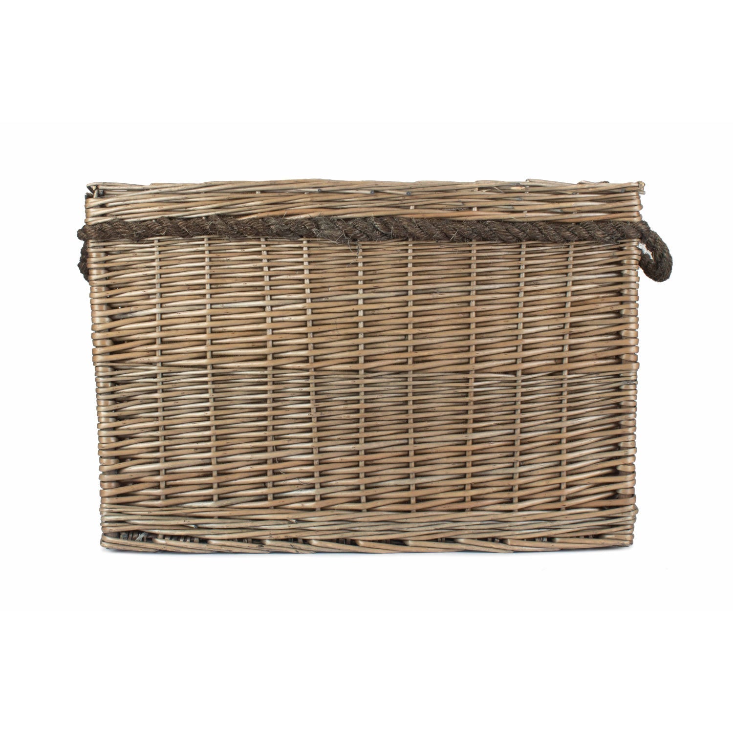Set of 2 Rectangular Rope Handled Log Baskets - REGN