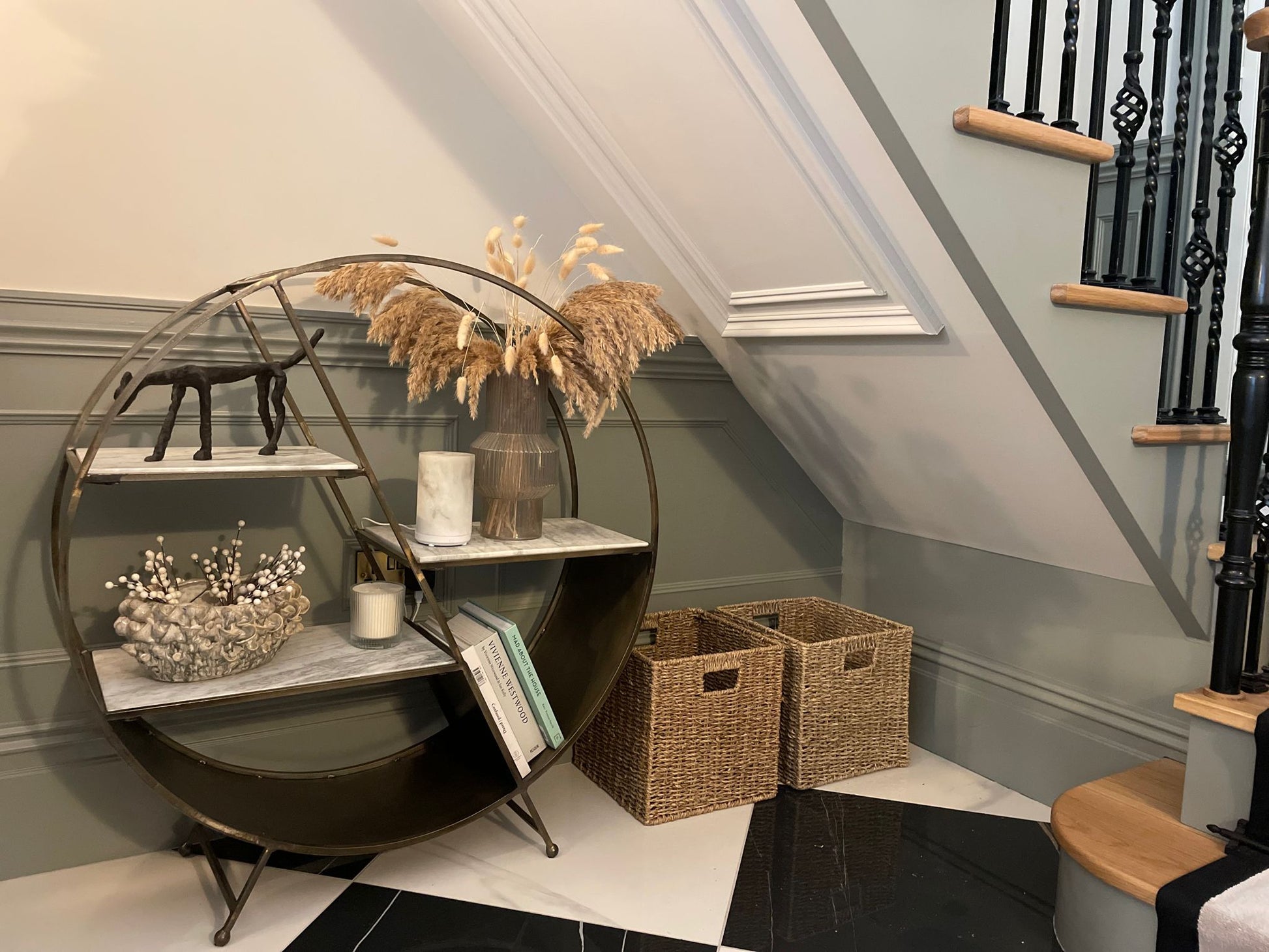 Set of 2 Square Seagrass Storage Baskets - REGN