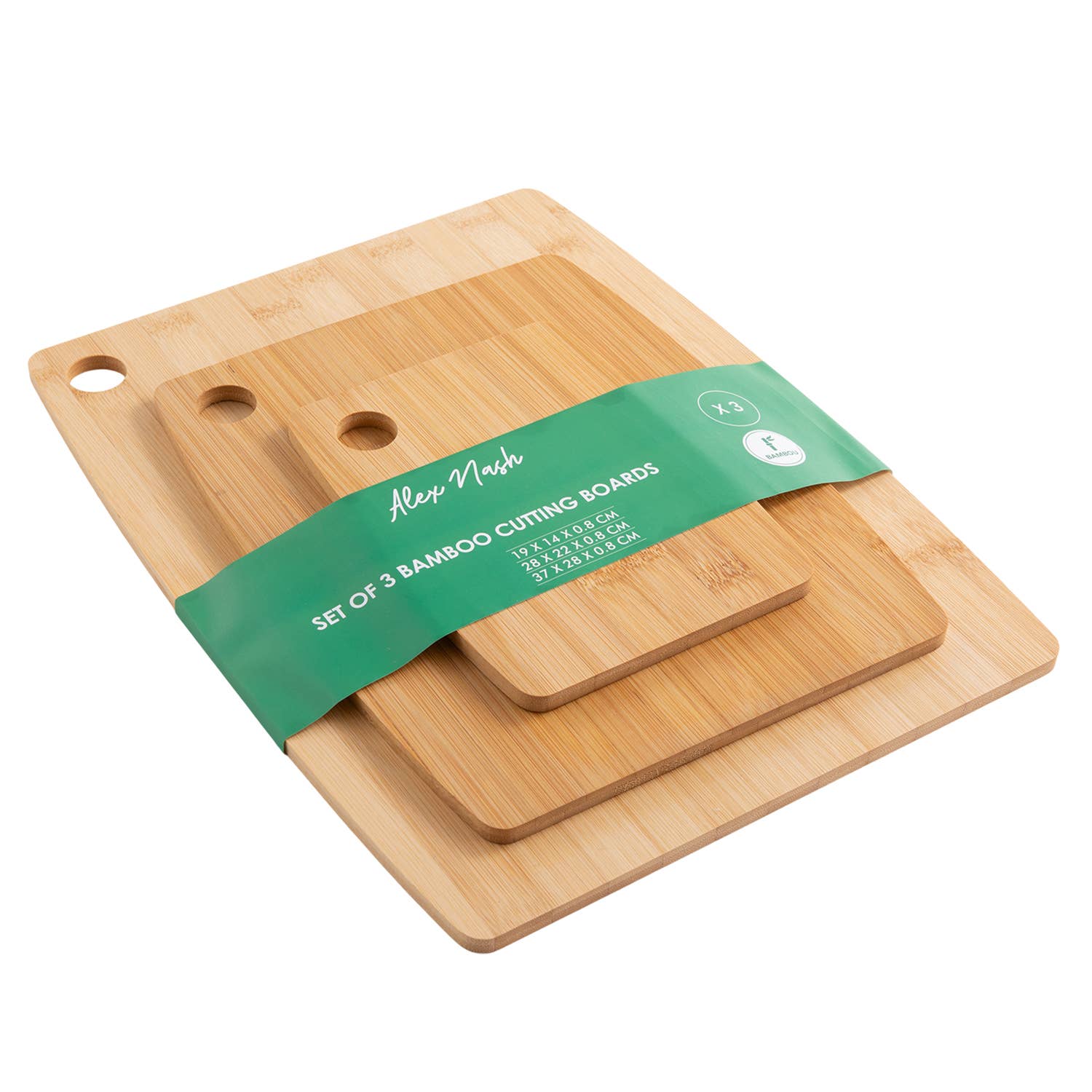 Set of 3 Bamboo Cutting Boards - REGN