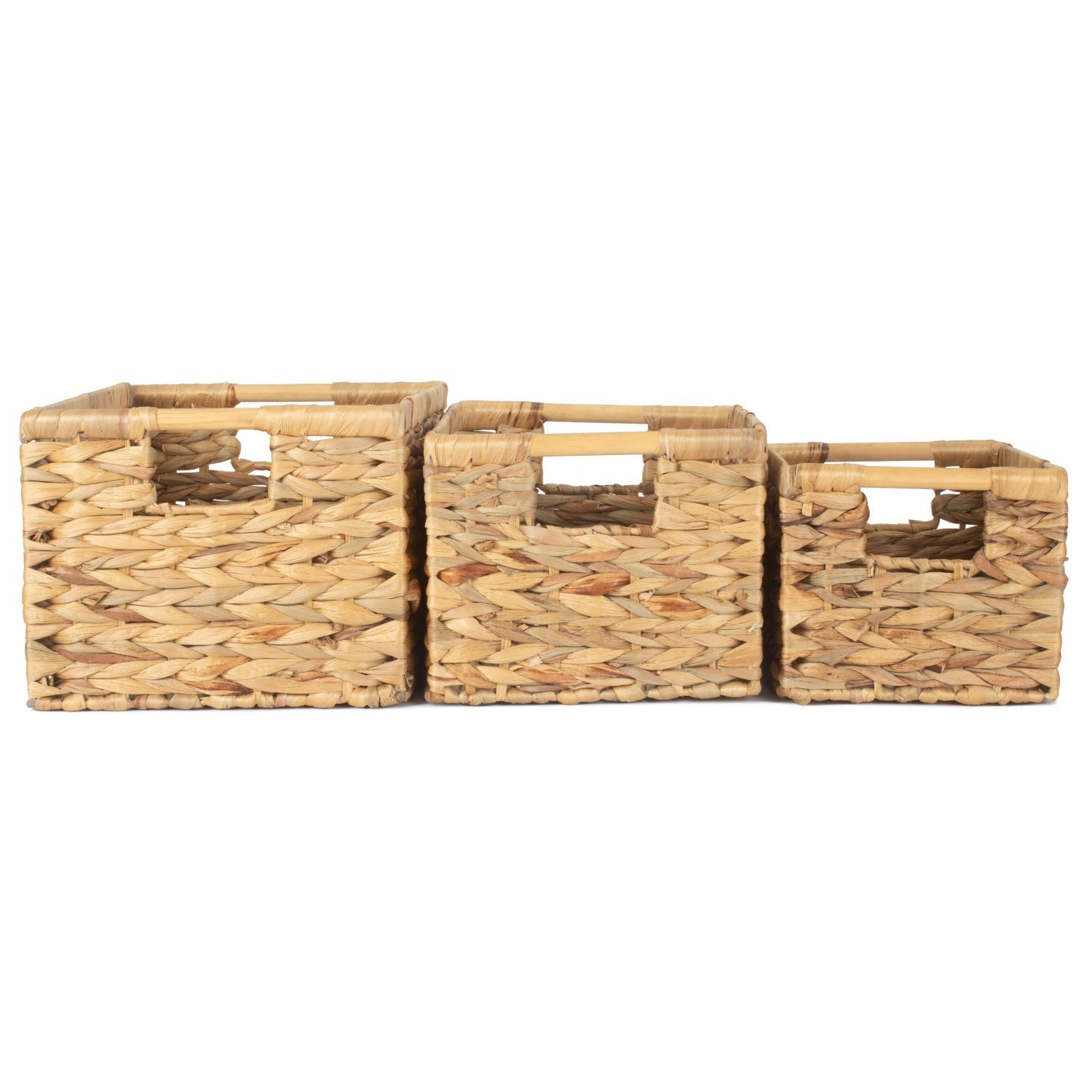 Set of 3 Nordic Water Hyacinth Storage Baskets - REGN