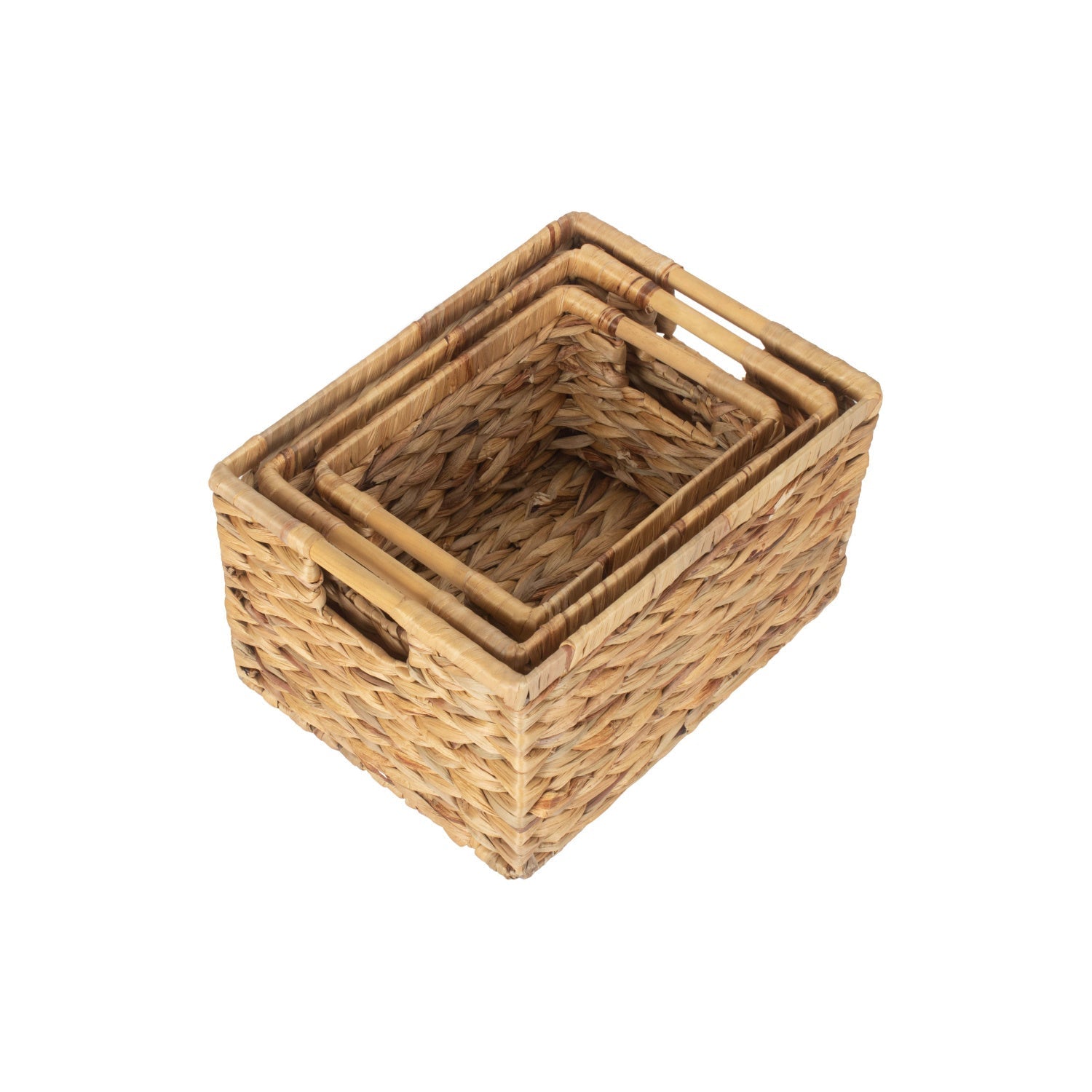 Set of 3 Nordic Water Hyacinth Storage Baskets - REGN