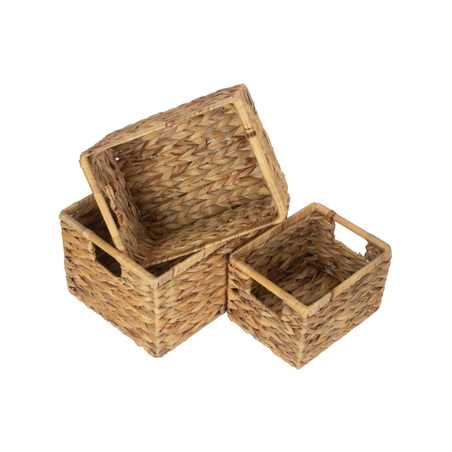 Set of 3 Nordic Water Hyacinth Storage Baskets - REGN