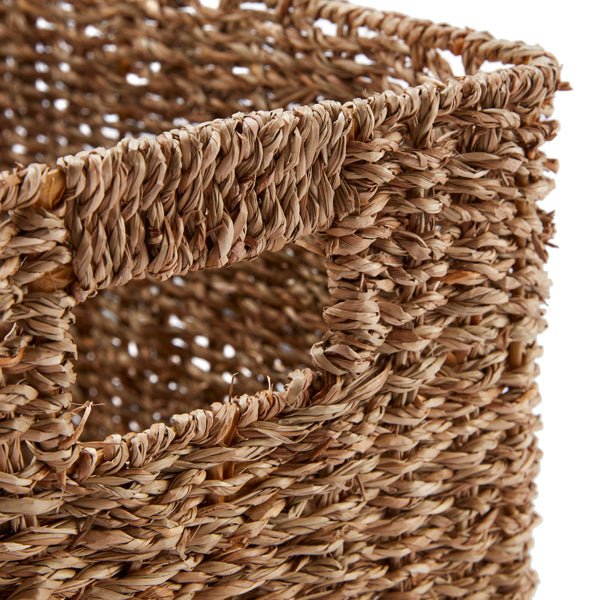 Set of 3 Rectangular Seagrass Storage Baskets - REGN