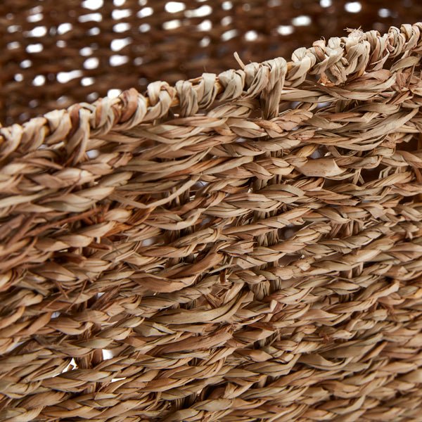 Set of 3 Rectangular Seagrass Storage Baskets - REGN