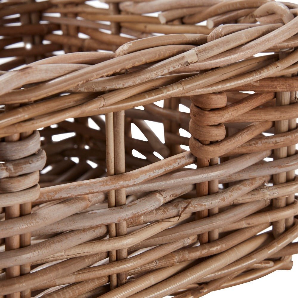 Set of 4 Rectangular Kubu Rattan Storage Baskets - REGN