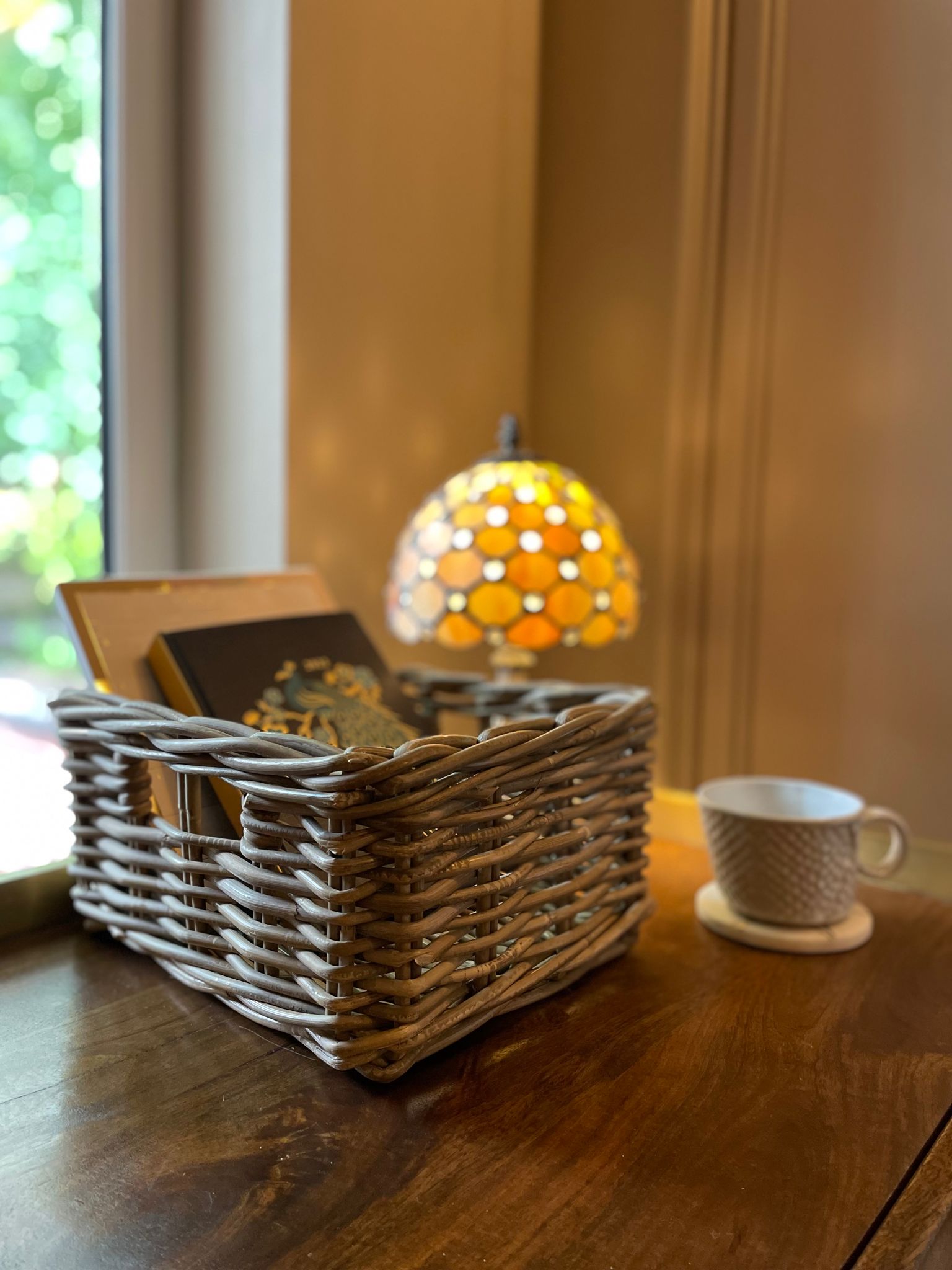 Set of 4 Rectangular Kubu Rattan Storage Baskets - REGN