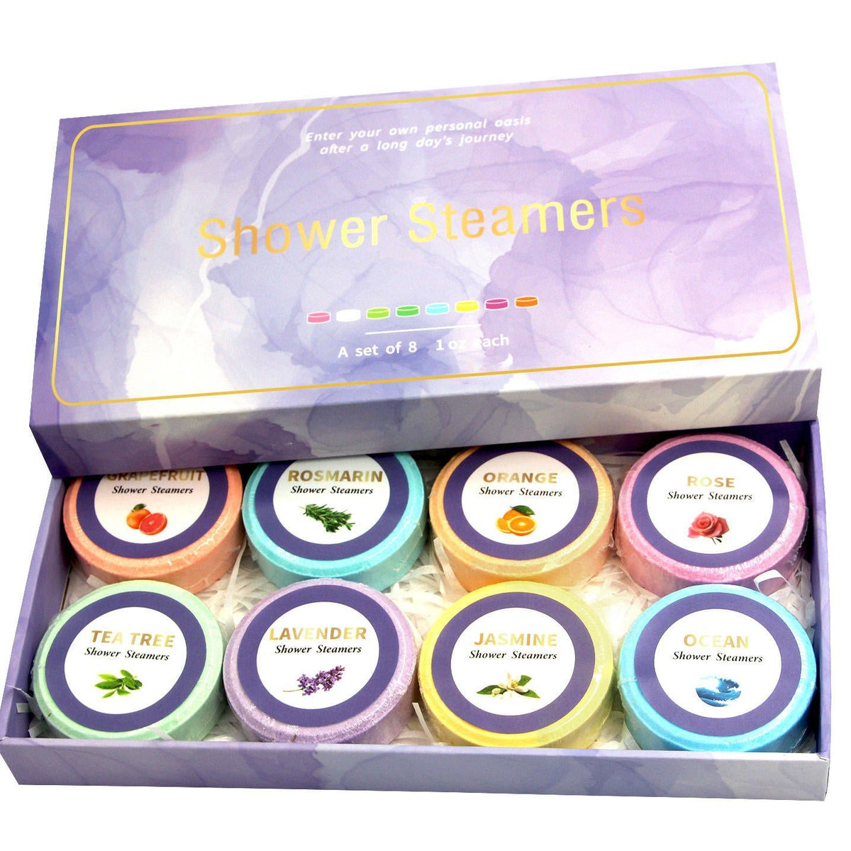 Shower Steamers Gift Set – 8 Scented Streamer Tablets - REGN
