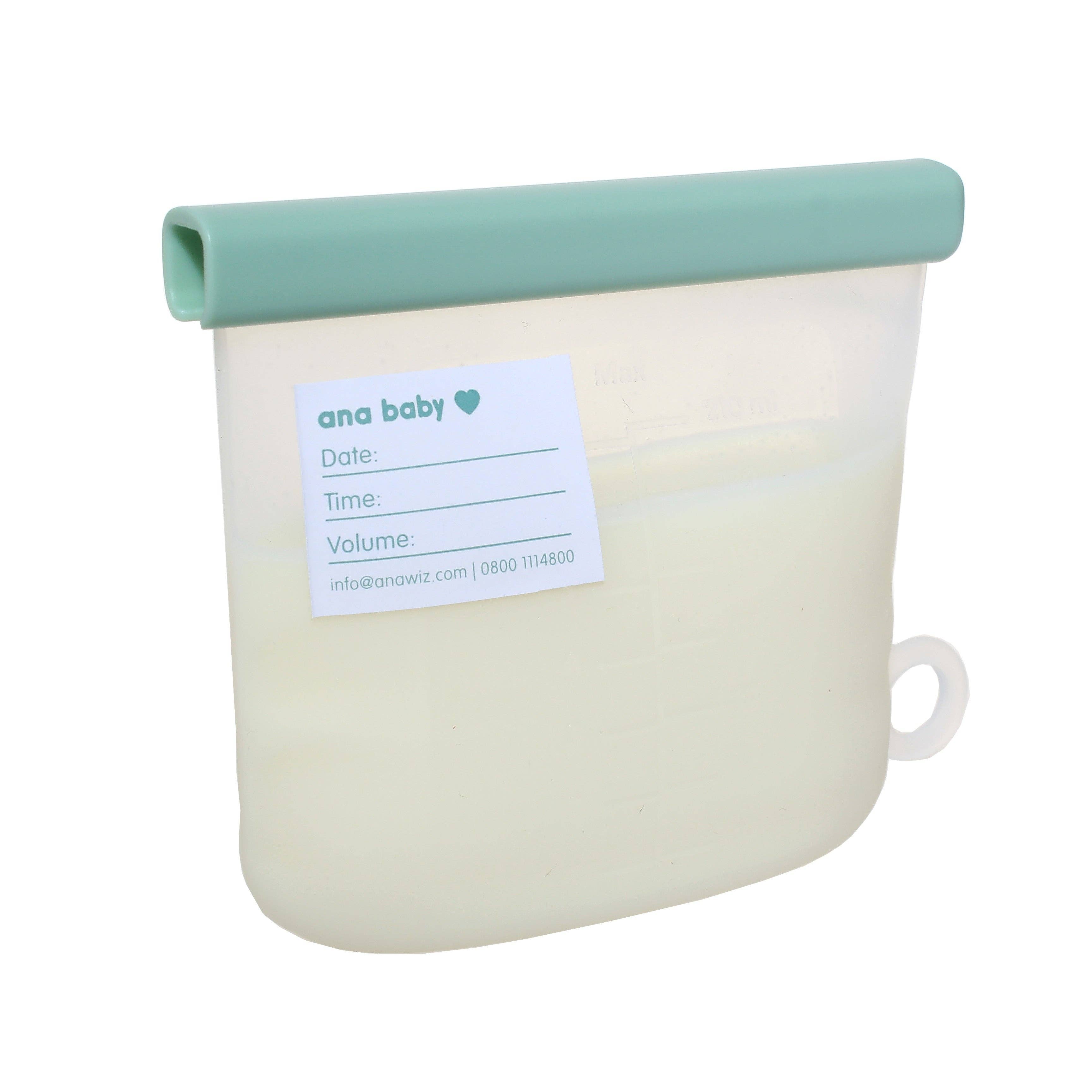 Silicone Breastmilk Storage Bags – Reusable, Leak - Proof (Pack of 5) - REGN