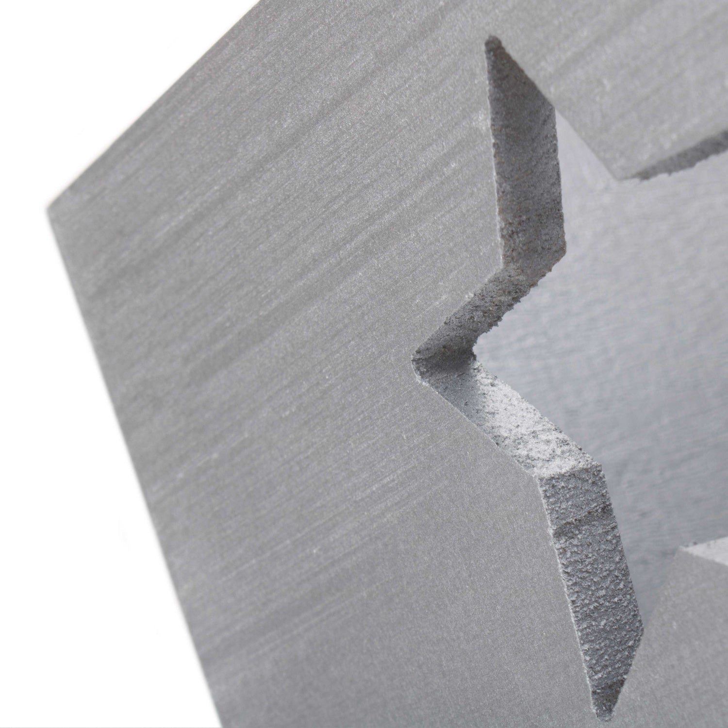 Silver Grey Star Cut-Out Wooden Box with Lid - REGN