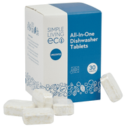 Simple Living Eco All - In - One Dishwasher Tablets | Plant - Based & Plastic - Free | 30 Pack - REGN