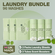 Simple Living Eco Laundry Bundle - 3 Packs of Laundry Sheets & Scent Boosters - REGN