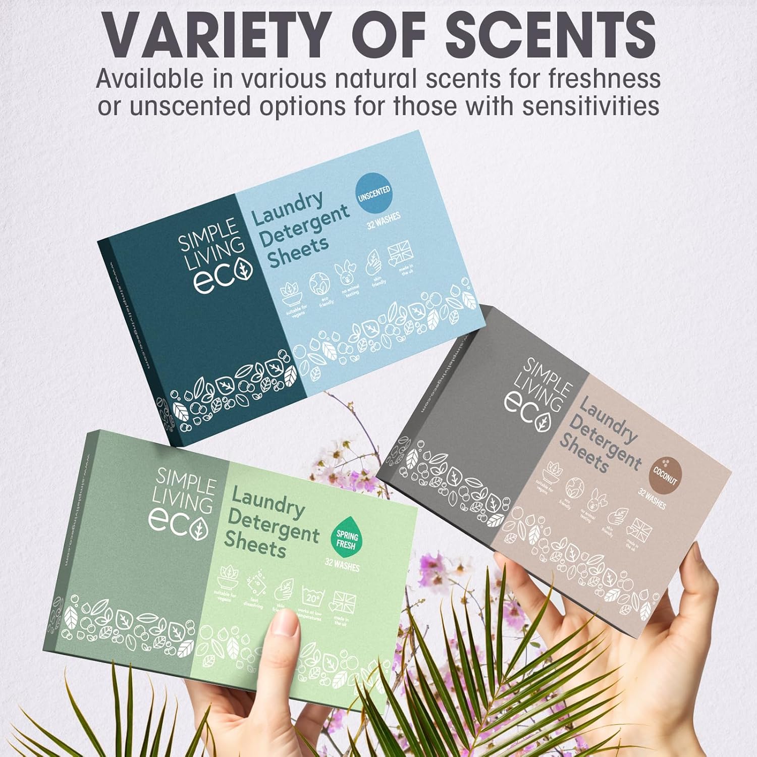 Simple Living Eco Laundry Detergent Sheets | Plastic Free | Made in the UK | 192 Washes - REGN