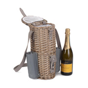 Single Bottle & 2 Champagne Glass Carrier With Shoulder Strap - REGN