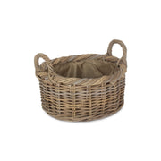 Size 1 Oval Rattan Storage Basket With Cordura Lining - REGN