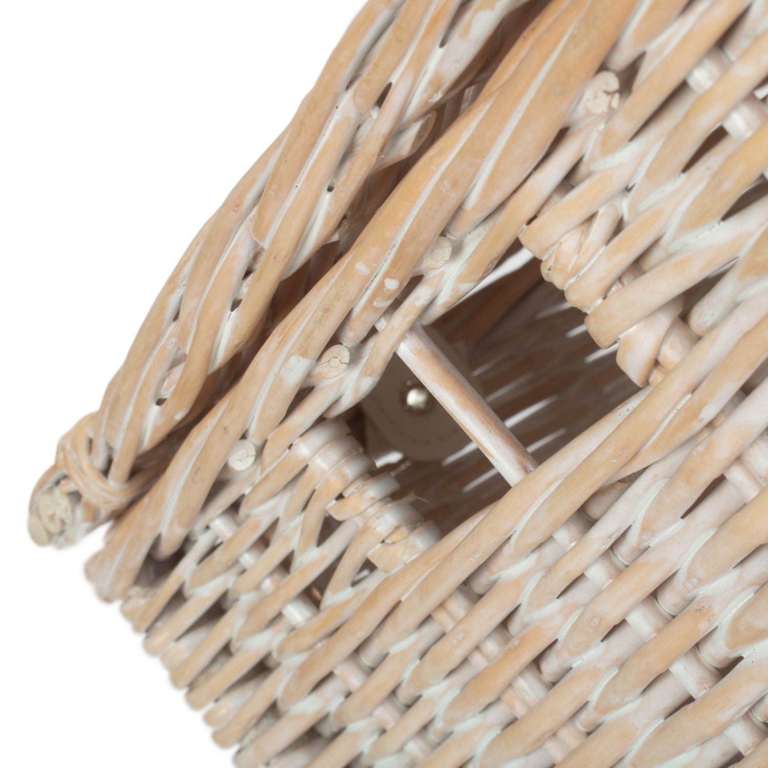 Size 1 - White Wash Willow Vintner Storage Hamper - REGN