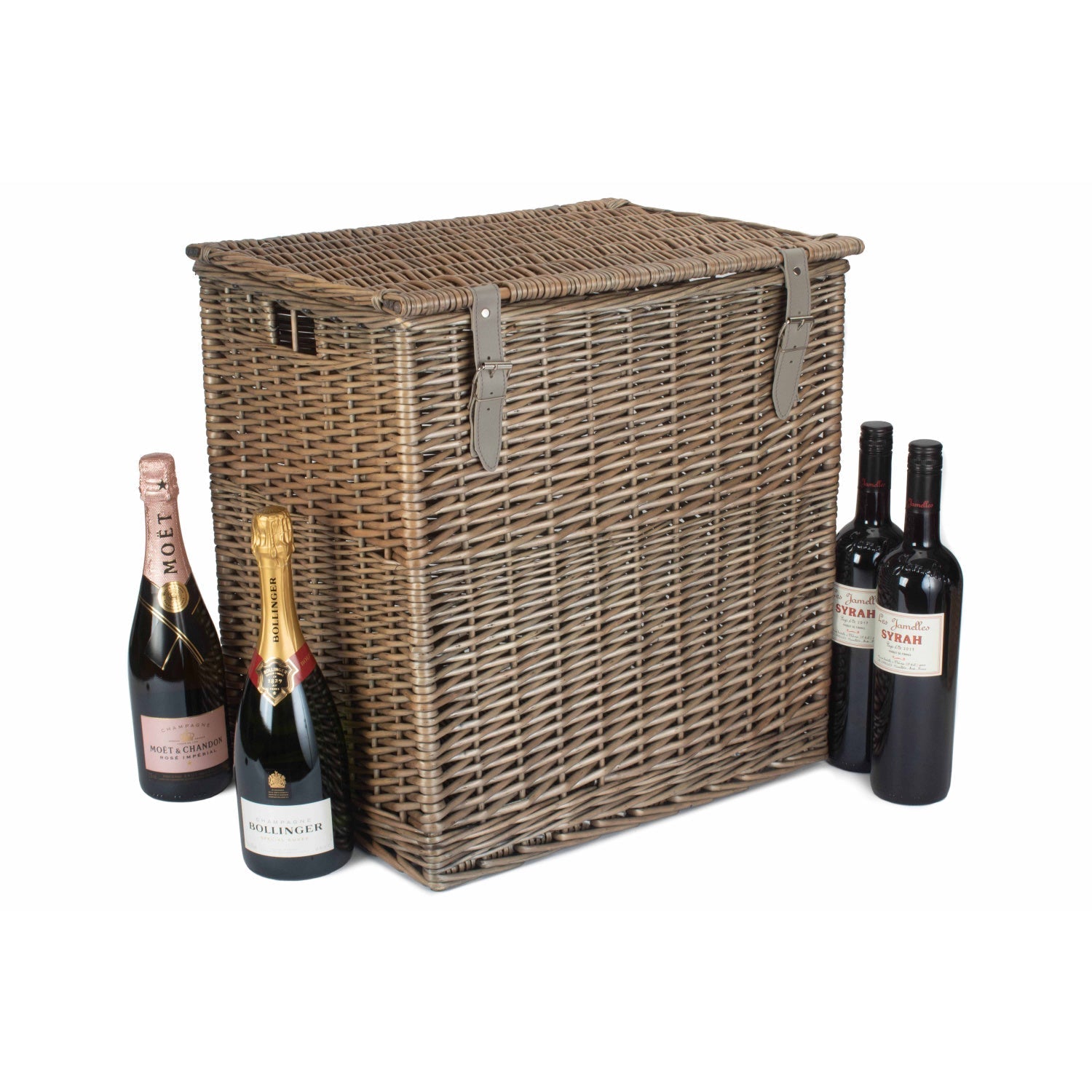 Size 2 - Antique Wash Willow Vintner Storage Hamper - REGN