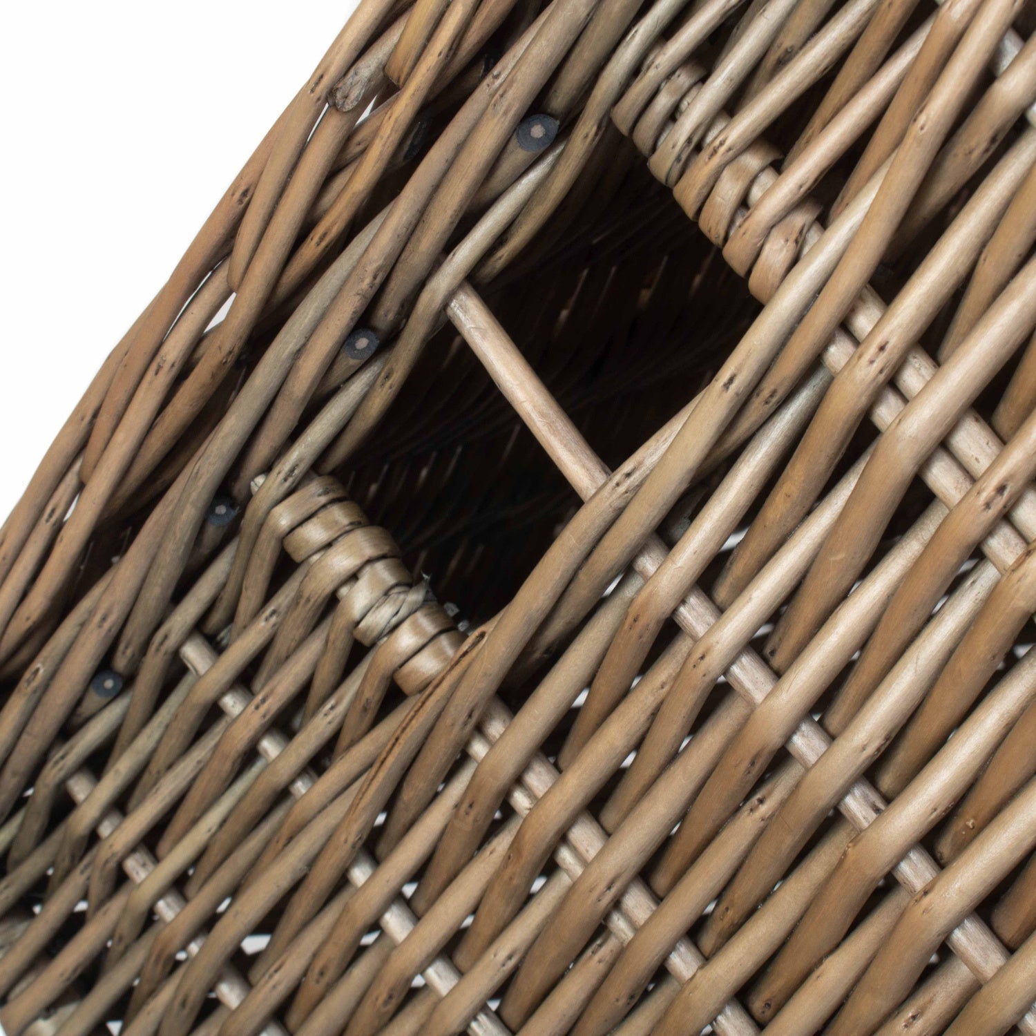 Size 2 - Antique Wash Willow Vintner Storage Hamper - REGN