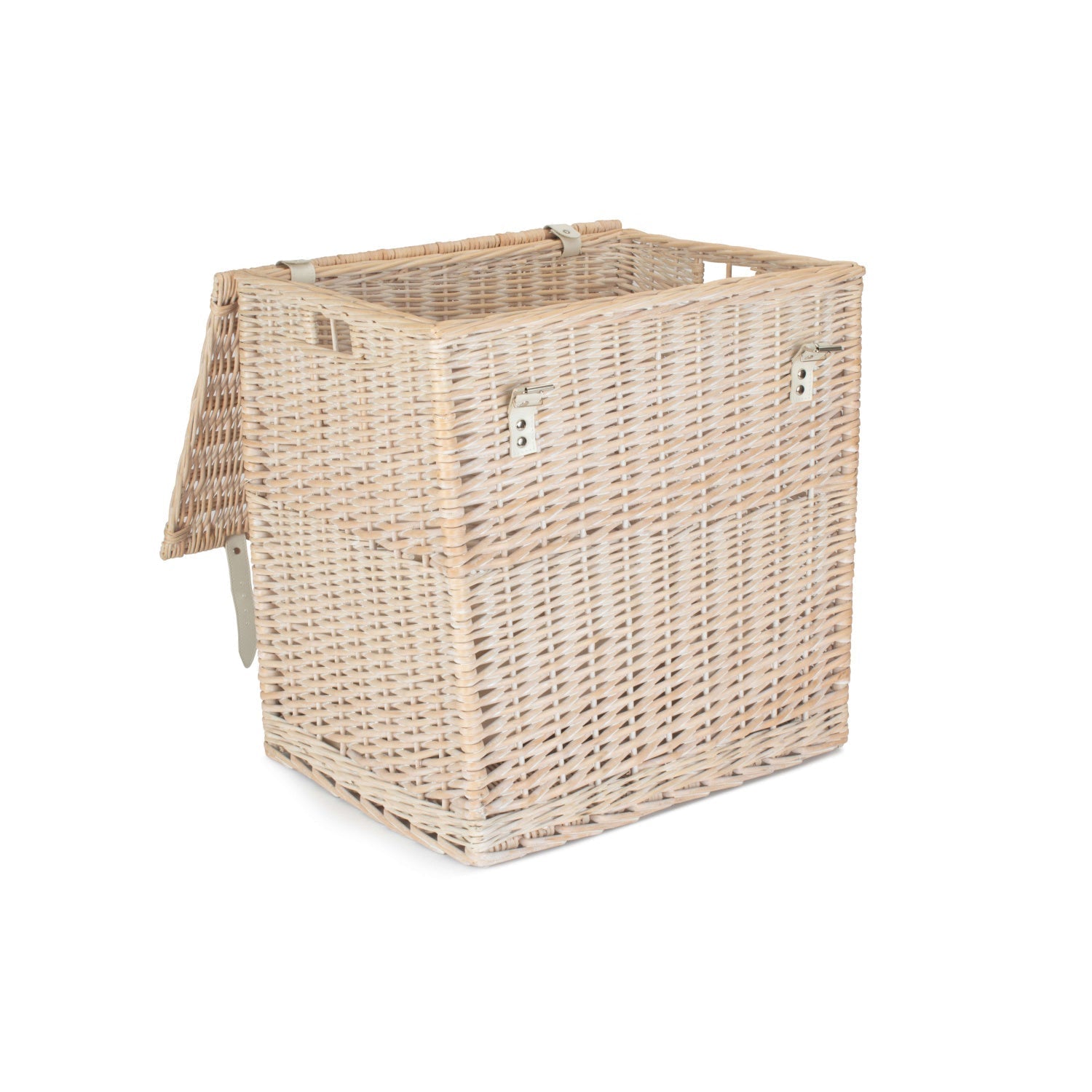 Size 2 - White Wash Willow Vintner Storage Hamper - REGN
