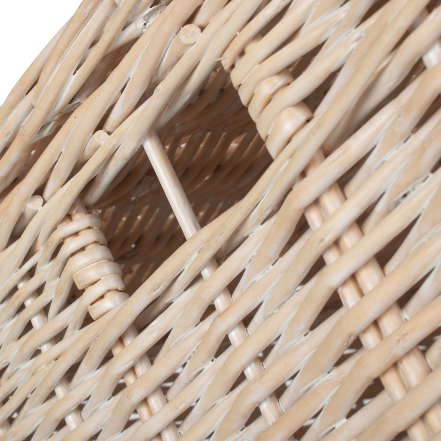 Size 2 - White Wash Willow Vintner Storage Hamper - REGN