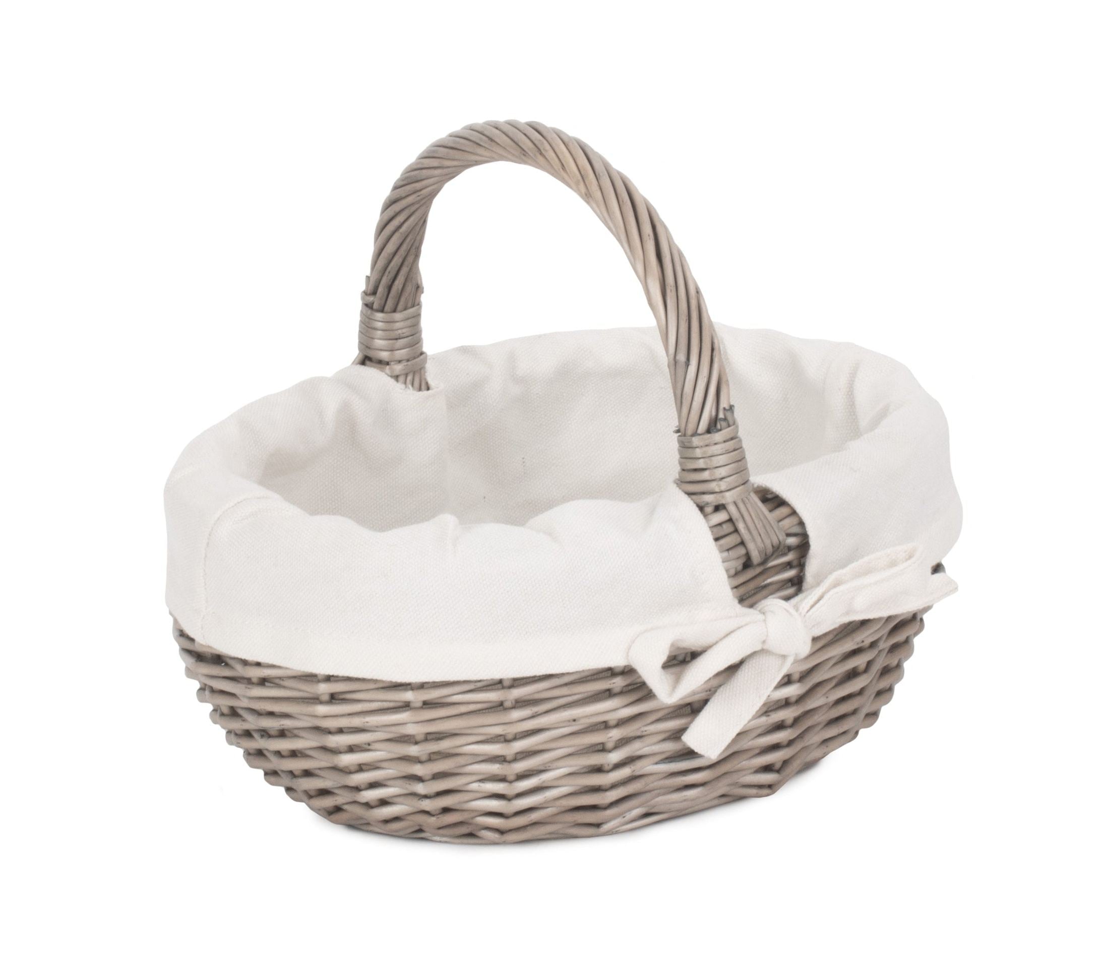 Small Antique Wash Bathroom Shopper - Lined - REGN