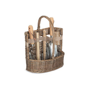 Small Antique Wash Deluxe Garden Tool Basket - REGN