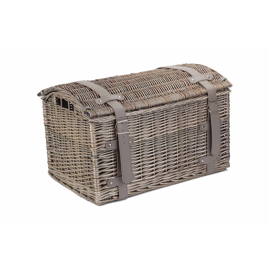 Small Antique Wash Willow Domed Storage Hamper - REGN