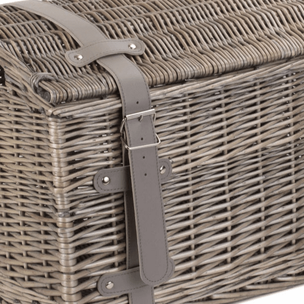 Small Antique Wash Willow Domed Storage Hamper - REGN