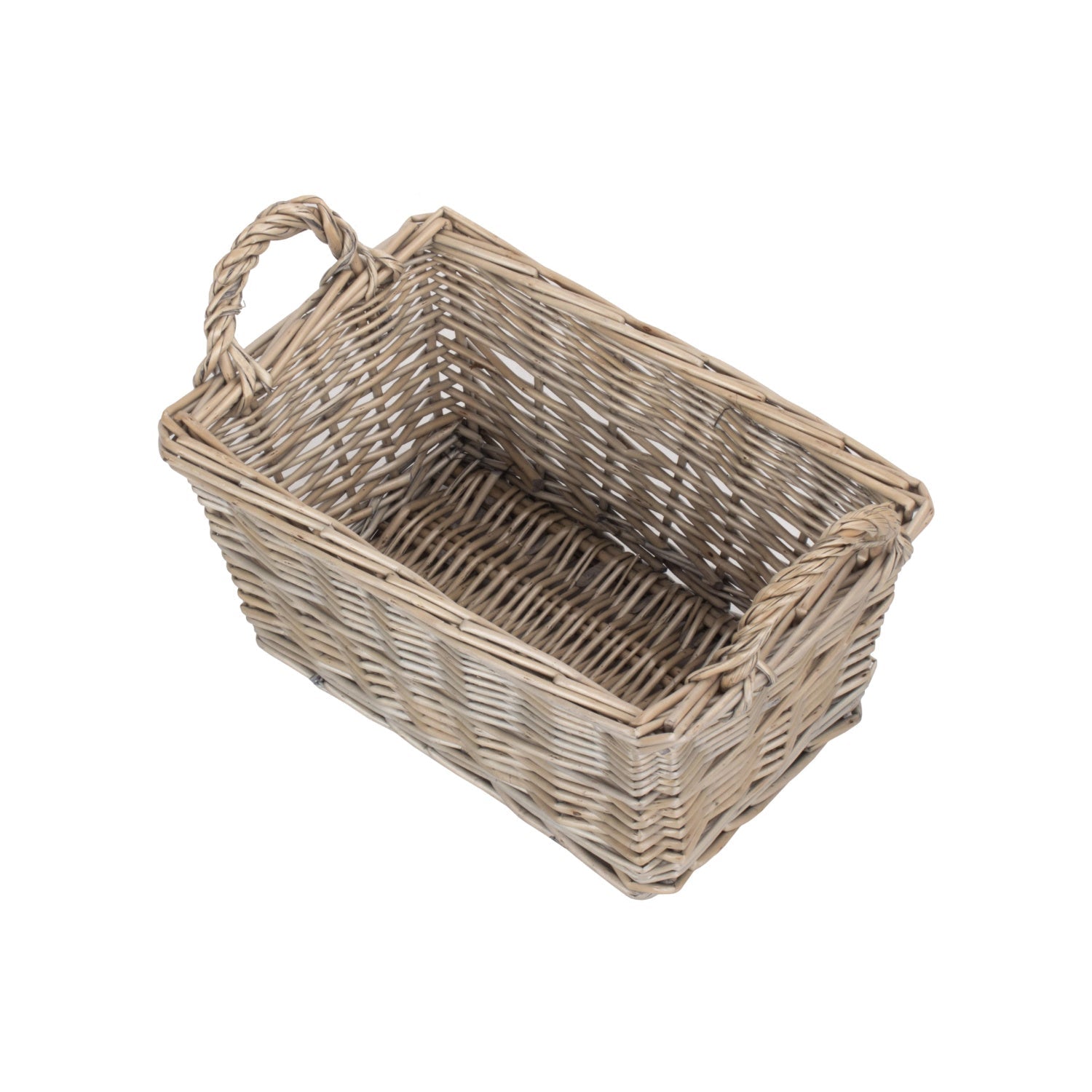 Small Antique Wash Willow Tapered Storage Basket - REGN