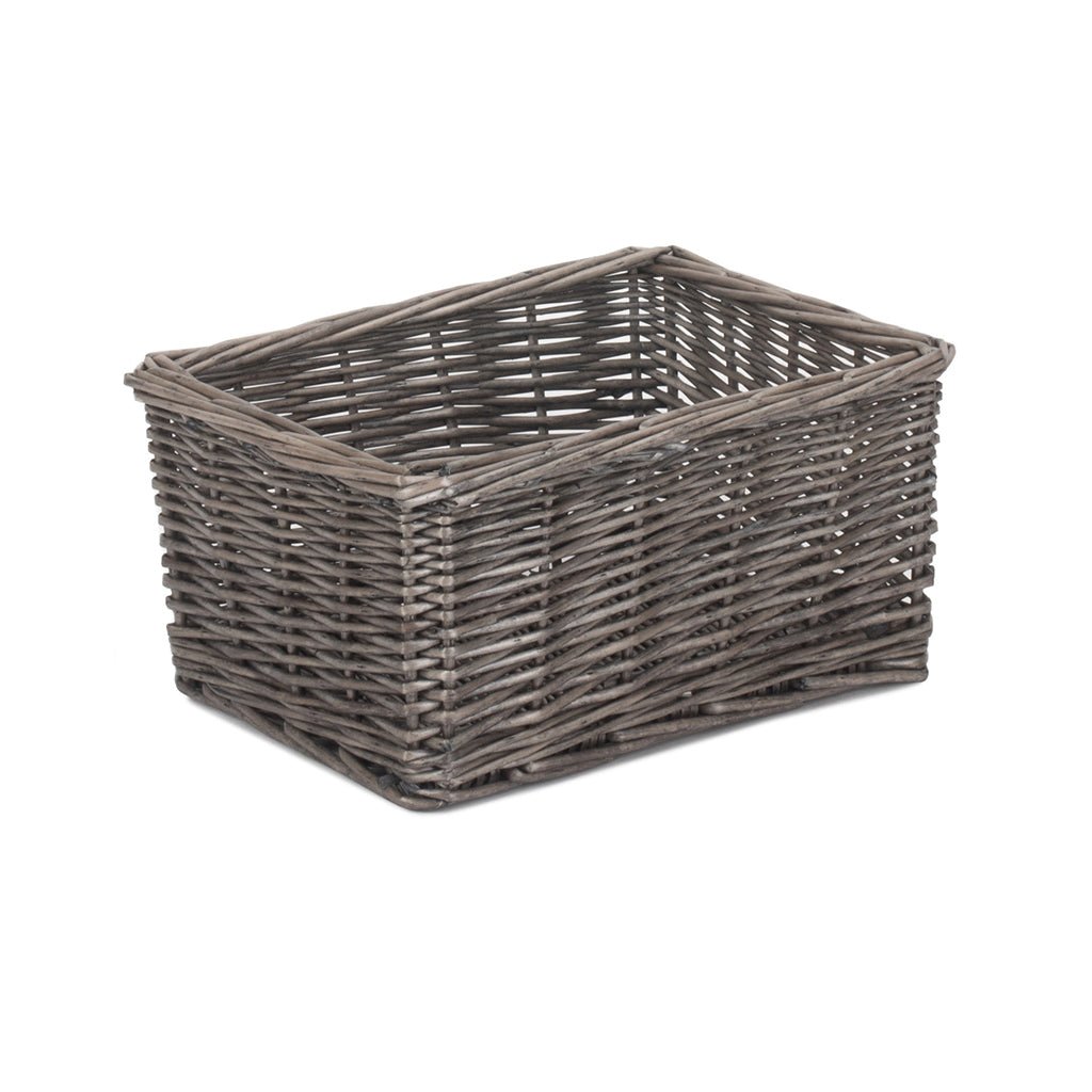 Small Antique Wash Willow Tray Basket - REGN