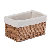 Small Double Steamed Storage Basket with White Lining - REGN