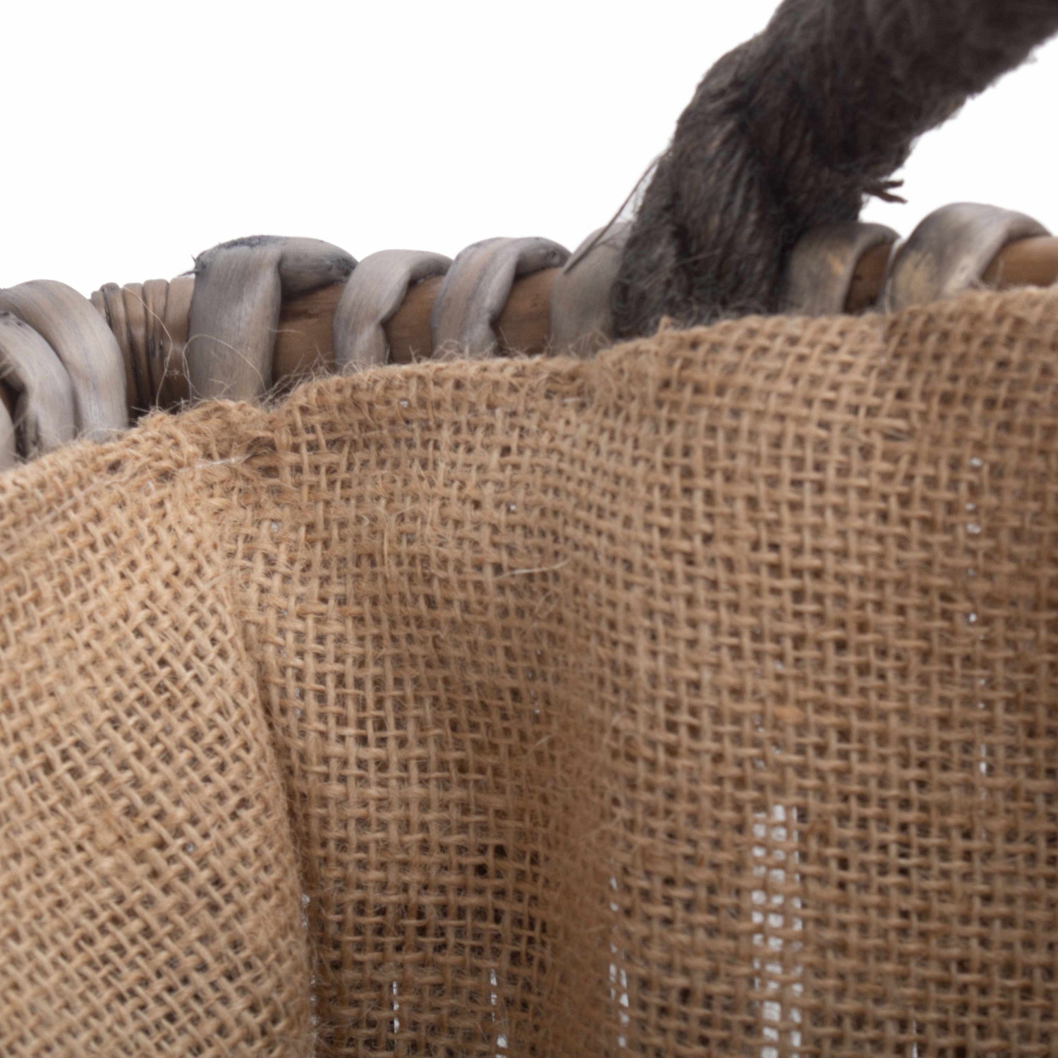 Small Grey Rectangular Log Basket - REGN