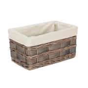 Small Grey Scandi Storage Basket with White Lining - REGN