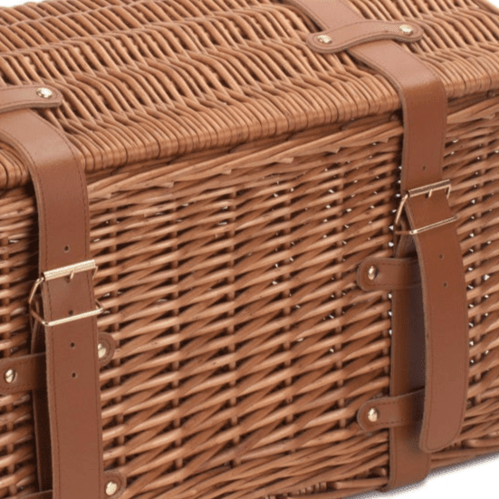 Small Light Steamed Willow Domed Storage Hamper - REGN