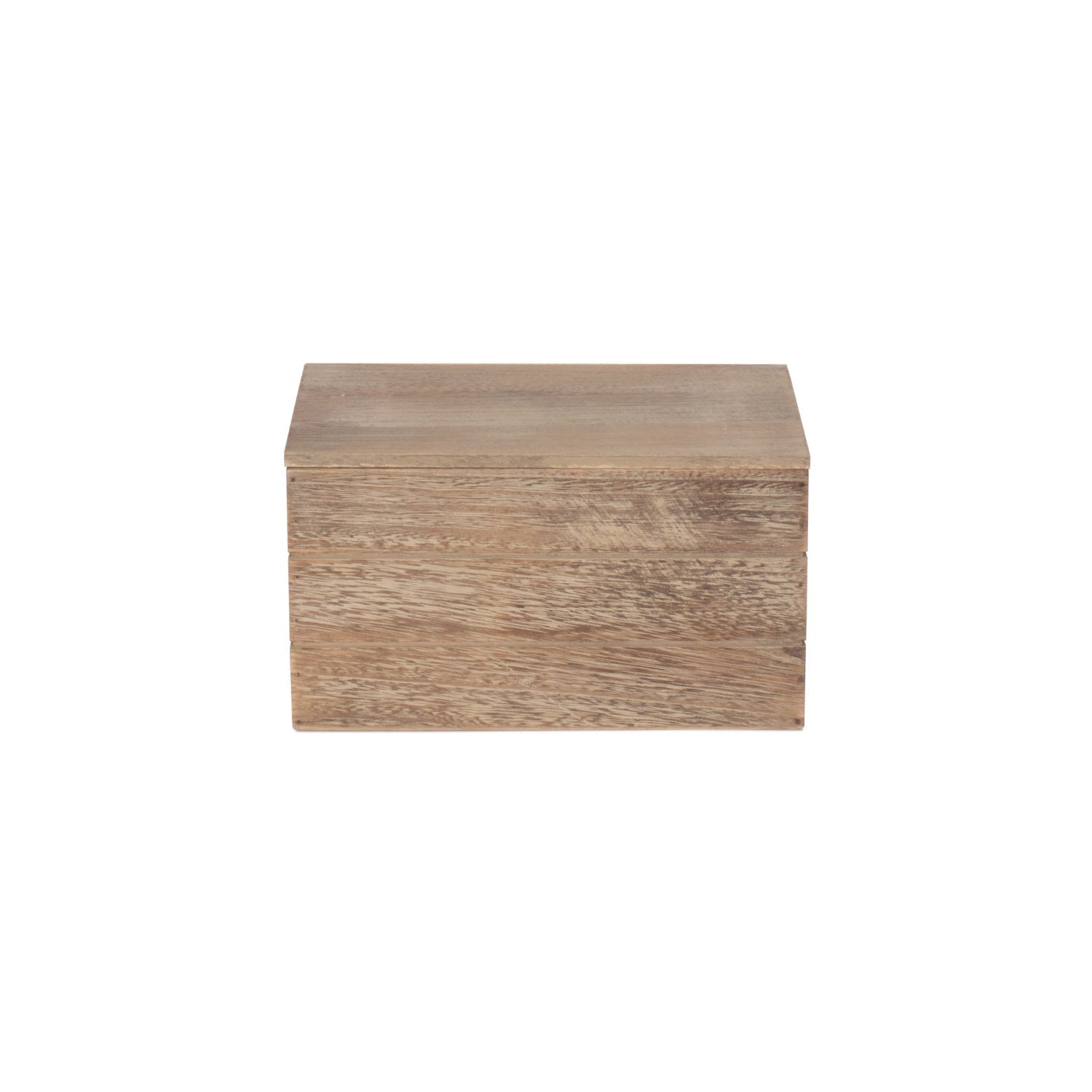 Small Oak Effect Heart Cut-Out Box with Lid - REGN