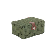 Small Paper Rope Hamper - Forest Green - REGN