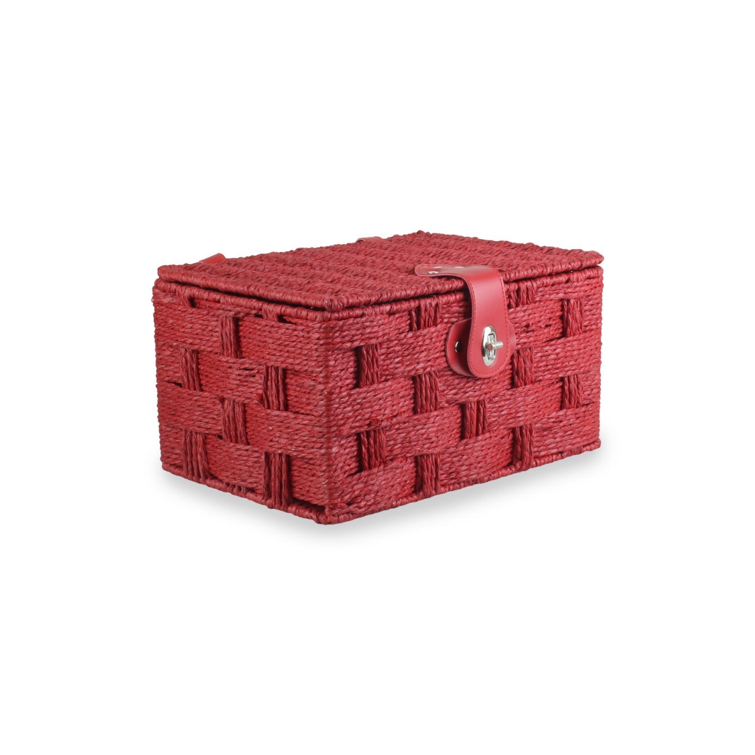 Small Paper Rope Hamper - Red - REGN