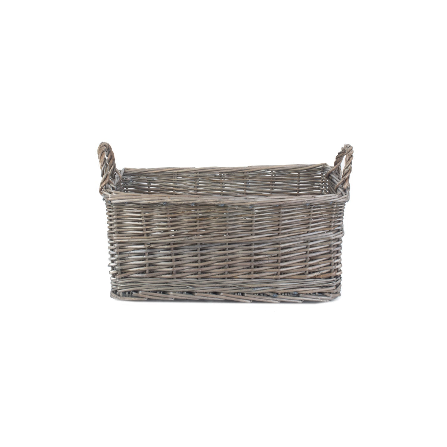 Small Shallow Antique Wash Storage Basket - REGN